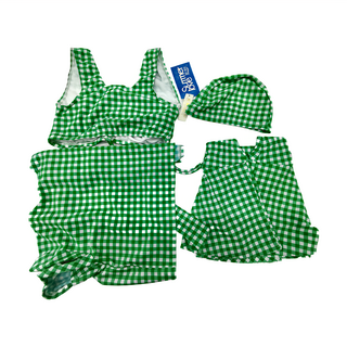 Summer love 夏之戀 大女比基尼三件式 格紋, M, E24718-942-02