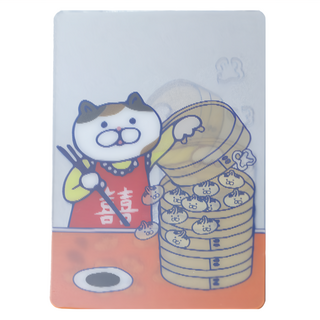 NEKONOBA 3D折射閃卡 日本製 86 x 54mm, 小籠包台灣貓, 1張