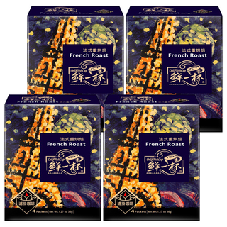 鮮一杯 法式重烘焙濾掛咖啡, 9g, 4包, 4盒