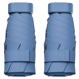 小麥購物 口袋摺疊傘 G599 224g 2支, 霧霾藍, 1組