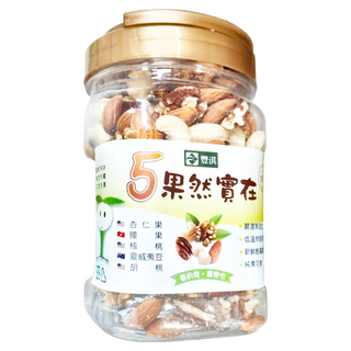 果然實在 豐淇 5綜合堅果, 360g, 1罐