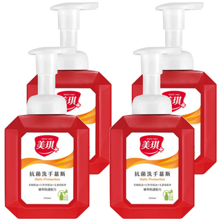 美琪 抗菌洗手慕斯, 500ml, 4瓶