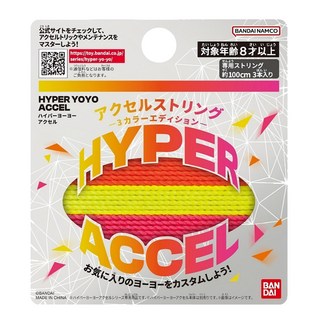 BANDAI 超級YOYO球 三色螢光繫繩(100cm*3條), 1入