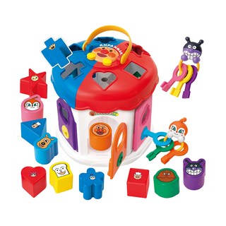ANPANMAN 麵包超人 智育拼圖鑰匙屋，含12個拼圖，附鑰匙