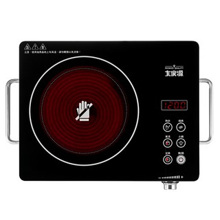 大家源 飛梭微晶電陶爐 黑銀色 2.7kg 原廠保固, 普通型, TCY-391501