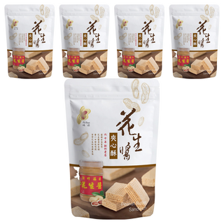 新竹福源 花生醬夾心酥, 192g, 5袋