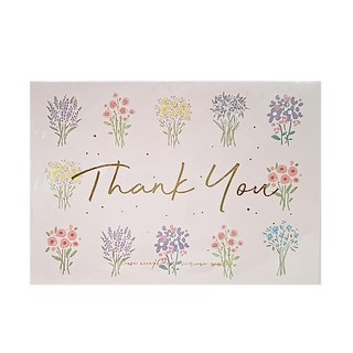 德德小品集 萬用卡 花卉設計 感謝卡片 生日祝福 節慶送禮, 如花在野 花恩 白色, 1組