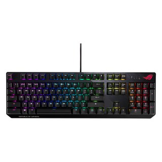 ASUS 華碩 REPUBLIC OF GAMERS 機械式電競鍵盤 原廠保固, 黑色, ROG Strix Scope NX RGB, 紅軸