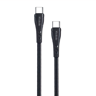 Mcdodo 麥多多 曼巴系列 雙Type-C PD快充傳輸線 60W 20cm, 黑色, 1條