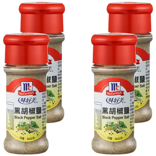 McCormick 味好美 黑胡椒鹽, 60g, 4瓶