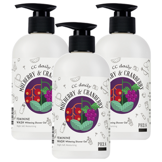 台塑生醫 私密肌嫩白潔淨露 蔓越莓，食品級乳酸 維持pH環境, 330g, 3瓶