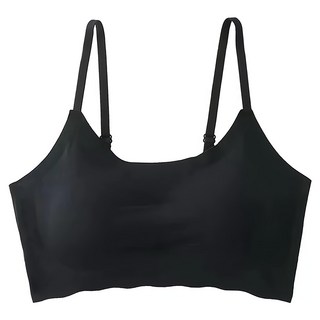 小綠豆居家百貨 冰絲會呼吸超挺內衣 65g輕盈透氣, S, 性感黑