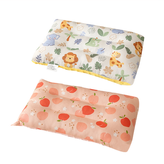 荳荳枕 Set 2個 100%純棉兒童枕頭, 43 x 28cm, 小夥伴 + 小蘋果 多色