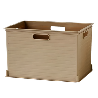 KEYWAY 聯府 山本深形收納盒, 米白色, 1個