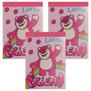 TOY STORY 玩具總動員 迪士尼 熊抱哥 萬用MEMO本 Set, 彩虹, 3本