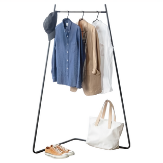 IRIS OHYAMA 愛麗思歐雅瑪 角落造型吊掛衣桿 PI-C150, 黑色