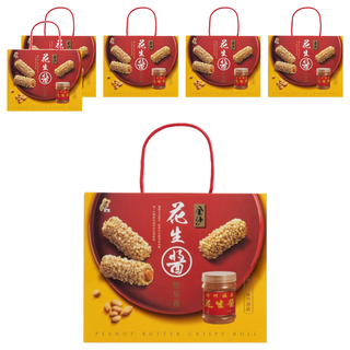 新竹福源 金沙花生醬堅果捲, 150g, 6盒