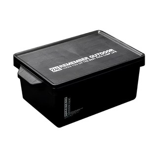 REMEMBER OUTDOOR 無印風收納箱 SB-01 535 x 340 x 217mm PP聚丙烯, 黑色, 1個
