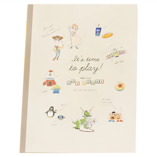 TOY STORY 返校日B5條紋筆記本, 玩具總動員 棕色, 1個