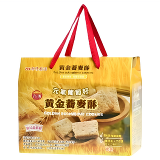 台酒 元氣葡萄籽黃金蕎麥酥禮盒, 960g, 1盒