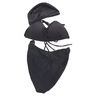 Summer love 夏之戀 大女比基尼二件式 彈性纖維 聚酯纖維, 黑色