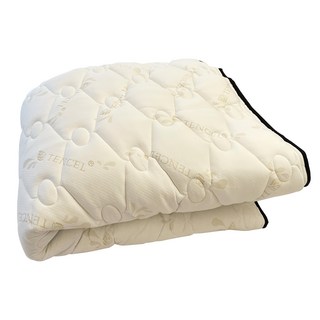 維也納 100%天絲 + 3M防潑水日式單人薄床墊 台灣製造, 105 x 188cm, 白色