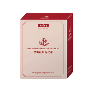 歐可茶葉 WaTea 黑糖紅棗枸杞茶，嚴選台灣黑糖、枸杞及紅棗漢方食材，南非國寶茶為基底，不影響睡眠，養顏美容，滋補強身, 15g, 8包, 1盒