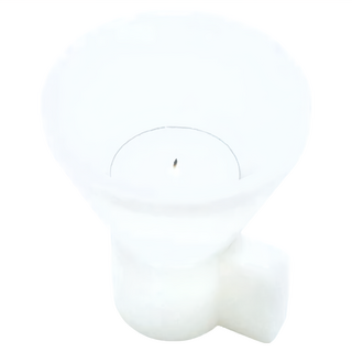 DOIY DUO 雙燭台，8.5x7.5 厘米，兩用燭台，矽膠材質, 白色