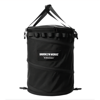 BROOKLYN WORKS 布魯克林 彈簧收納桶 黑色, 1個
