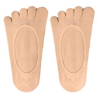 NicoFun 愛定做 桑蠶絲隱形止滑瑜伽五趾襪 女襪 瑜珈襪/皮拉提斯襪 透氣舒適 止滑耐磨