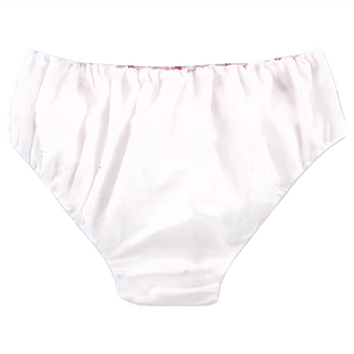 一次免洗內褲 Set 50件, 素色/押花, 棉質, 獨立包裝, 58cm, 純白款