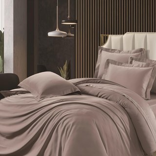 60支素色100%天絲雙人床包枕套三件組