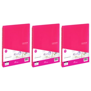 ECO Chungwoon A4 線圈資料夾 50頁, 粉色, 3本