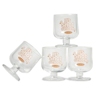 MYUMYU 沐慕家居 玻璃Shot杯禮盒組 4個 50ml, 1組, 透明色
