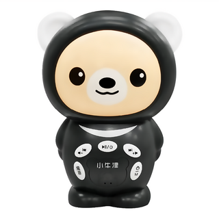 NEW WIS 小牛津 帽T小黑熊故事機 300首曲目 雙重授權音源 繪本聽讀 多種語言啟蒙 黑色, A102131, 1個