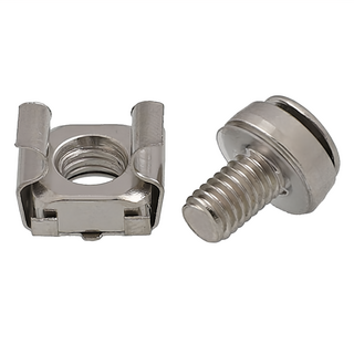 Neon 台灣霓虹 網路機櫃螺絲帶卡扣 Set 精細拉絲表面 真材實料硬度高 抗拉抗潮濕抗氧化 耐酸耐鹼耐腐蝕, M6, 16.2mm, 9mm, 11.5mm, 50個