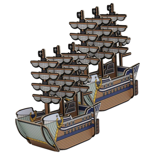 ToeiAnimation 航海王造型置物架 小尺寸限定版 須自行組裝, 白鯨號, 2個