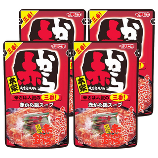 ICHIBIKI 一引 日本中辣赤紅火鍋湯底, 720g, 4盒