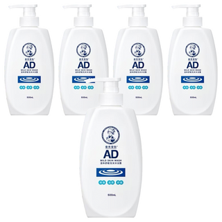 MENTHOLATUM 曼秀雷敦 AD溫和舒敏泡沫沐浴露, 500ml, 5瓶