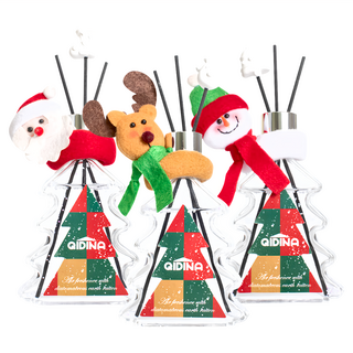 QiMart MIT聖誕狂歡聖誕樹造型硅藻土香氛擴香瓶 (200ml/瓶) - 黑莓魅惑, 1瓶