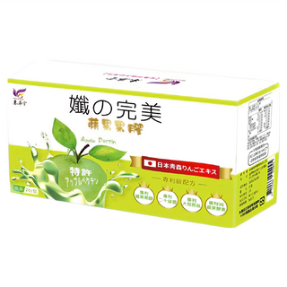 東華堂 孅の完美日本專利青森蘋果果膠 促進代謝 增加飽足感 維持消化機能, 20包, 15g, 1盒