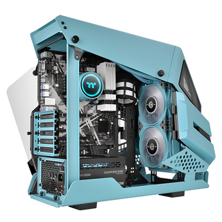 Thermaltake 曜越 TOUGHLIQUID 240 ARGB Sync 主板連動 CPU散熱器 高風壓風扇卓越散熱, CL-W319-PL12TQ-A, 松石綠, 1個