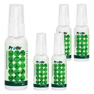 Protis 普麗斯 全能護理口腔噴劑, 30ml, 快速去除口中異味, 預防牙周病, 蜂膠, 薄荷精油, 5瓶