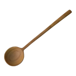 tougei 籐芸 Nachure Cutlery 長柄圓湯匙 19cm, 天然木, 1支