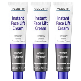 YEOUTH 悠絲 妝前緊實霜 15ml 緊緻肌膚 淡化細紋 平滑細緻肌膚, 3條, 潤色