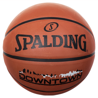 SPALDING 斯伯丁 DownTown 橡膠籃球 7號 耐磨 抓地力佳 室內外皆宜, SPA84363, 1個