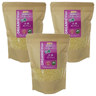 茂喜食品 有機小米, 400g, 3包