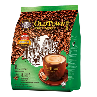 OLDTOWN WHITE COFFEE 舊街場白咖啡 3合1榛果味 15條裝, 35g, 15包, 1袋