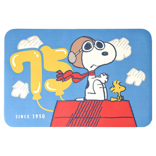 MORINO 摩力諾 SN703 SNOOPY 史努比 75週年皮革超薄吸水止滑踏墊, 氣球, 1個