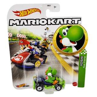 Hot WHeeLs 風火輪 塑膠迷你車 耀西, 1個, 高約3.6cm